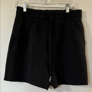CALIA by Carrie Underwood High Waist Black Drawstring Shorts